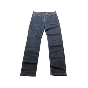 The Kooples Dark Wash Button Fly‎ Straight Leg Jeans Slim Womens Size 29